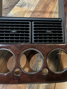 1L2X7804302EF FORD Radio Center Dash Bezel Air Vents Wood #3