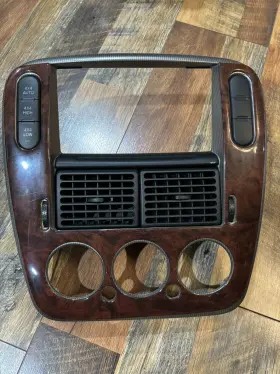 1L2X7804302EF FORD Radio Center Dash Bezel Air Vents Wood