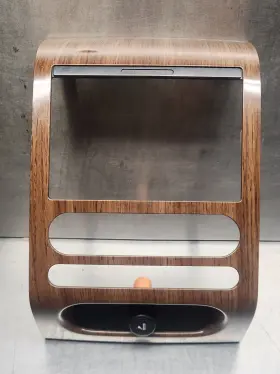 4L3Z-1504302-JAA FORD Dash Center Radio Bezel Panel Woodgrain