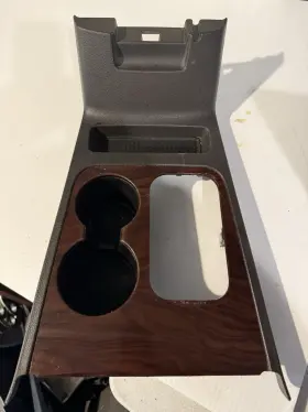 54045A76 FORD Woodgrain Floor Shifter Cup Holder Tray Bezel