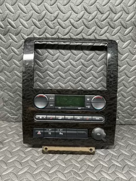 5F9T FORD Hundred Radio Climate Control Dash Bezel Hazard