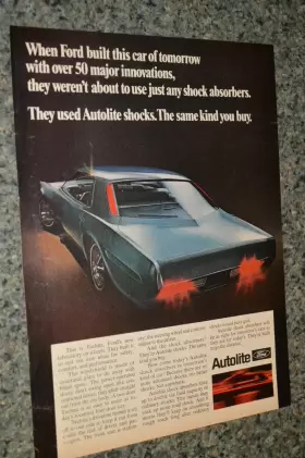Ford Techna Prototype Autolite Original Advertisement Print