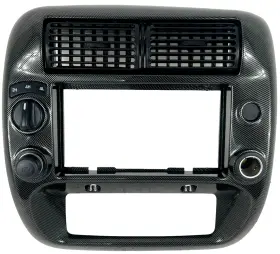 7L54-1004302-DEF FORD Center Dash Radio Bezel Carbon Fiber