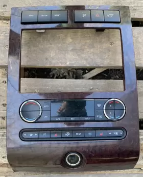 9L14-7804302-A FORD Dash Radio Heater Bezel Woodgrain Ranch