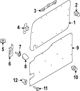 BK3Z-61266B26-AA FORD Latch Cover