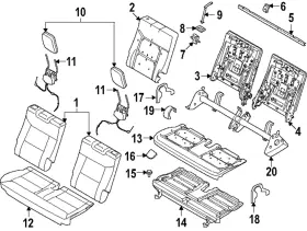 LB5Z-78666B02-AB FORD Cover Hinge Explorer