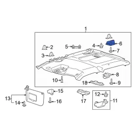 FL3Z1629156A FORD OE Headliner Spacer F-150