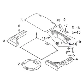 W710338S439 FORD OE Glove Box Storage Clip F-150