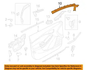 CV6Z17K709BD FORD OEM Front Door Interior Upper Focus