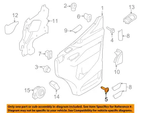 W502660S303 FORD OEM Transit Roof Interior Sunvisor Screw