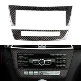 612345409174 FORTODAYY Benz Console Cd Panel Carbon Fiber