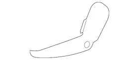 23293034 GM Shale Rear Seat Armrest Finish Cover #3