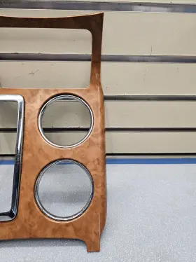 25862320 GM Center Console Floor Shifter Bezel Panel Wood #2