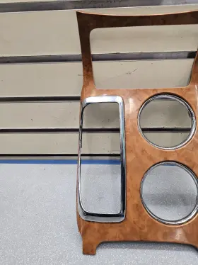 25862320 GM Center Console Floor Shifter Bezel Panel Wood #3