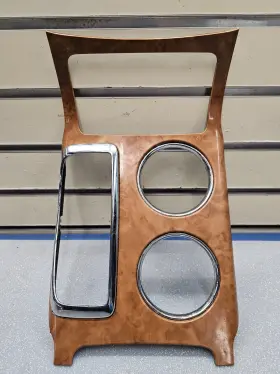 25862320 GM Center Console Floor Shifter Bezel Panel Wood