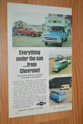 Nos-photo-picture GM El Advertisement Print Chevy Camino