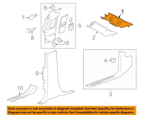 23483735 GM OEM Interior Wndshld Plr Suburban