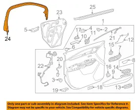84075354 GM OEM Front Door Interior Upper XT5
