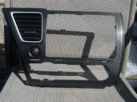 77250-TR6-CO-21 HONDA Hvac Control Radio Stereo Bezel Carbon
