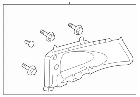 84131-SWA-A82ZB HONDA Garnish Quarter Pillar Light