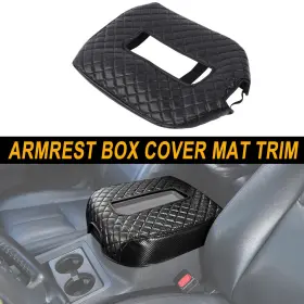CCA2025121003 HTHE Carbon Console Armrest Box Cover Mat Chevy
