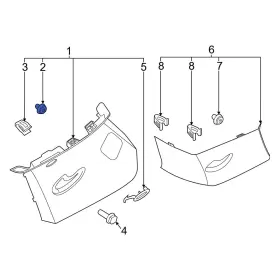 846473S000 HYUNDAI OE Console Panel Clip Sonata