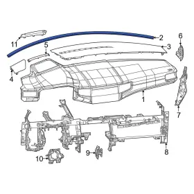 68564749AA JEEP OE Dashboard Panel Seal Wagoneer