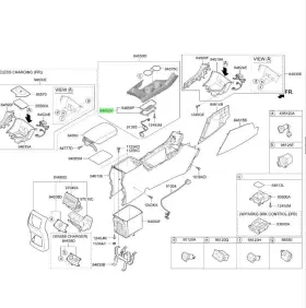 84652 KIA Idicator Cover Lvr Sportage
