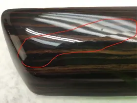 54044 LINCOLN Front Right Dash Molding Wood Mks #2