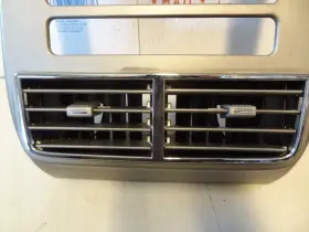 9A13-18C612 LINCOLN Center Dash Radio Climate Bezel Air Vents #2