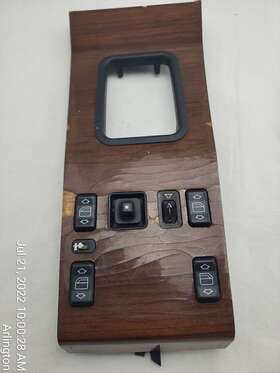 1248210271 MERCEDES Zebrano Wood Center Console Bezel W124