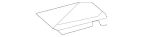 000-959-09-78-9E80 MERCEDES Seat Mount Cover 2500
