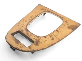 A209-680-03-82 MERCEDES Wood Center Console Shifter Bezel Clk #3