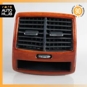 Mercedes-benz 2206804939 00-06 W220 S430 S55 Rear Center Console A/c Air Vent Trim Wood Oem