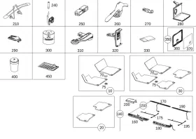 222-680-33-35 MERCEDES Cover Rail S450