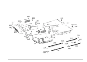 222-680-53-35 MERCEDES Cover Rail S450