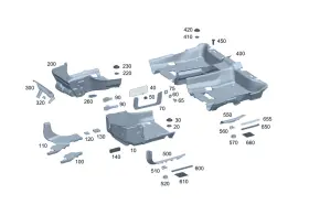 223-680-22-00 MERCEDES Cover Rail