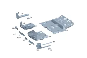 243-680-63-00 MERCEDES Cover Rail
