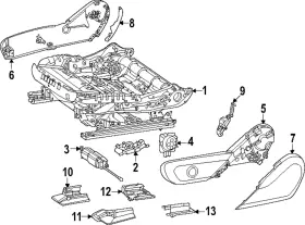 296-919-00-00-9051 MERCEDES Molding Seat Adjustment