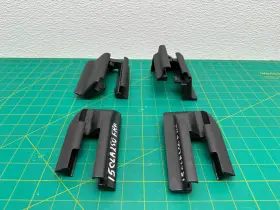 A1769190004 MERCEDES Front Right Seat Rail End Cap Cover Set #3