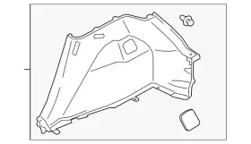 7230A576XA MITSUBISHI Lower Quarter Mirage