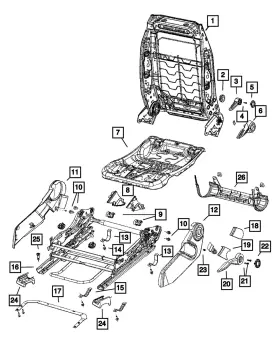 1DQ35DK7AA MOPAR Driver Outboard Shield