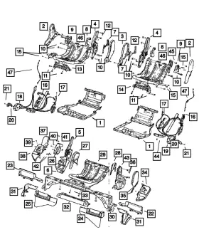 1DT601J3AA MOPAR Seat Shield Commander