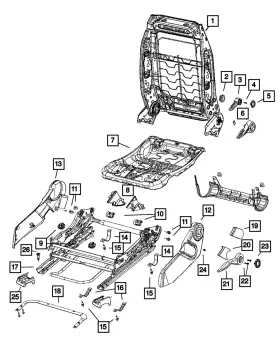 1ER87BD5AA MOPAR Driver Inboard Shield