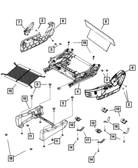1JB20ES3AC MOPAR Passenger Outboard Shield