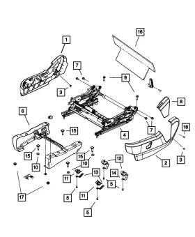 1JB27BD1AA MOPAR Driver Outboard Shield