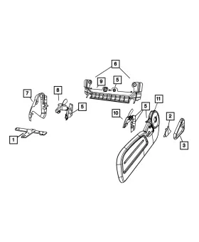 1NE201DVAA MOPAR Seat Adjuster Shield
