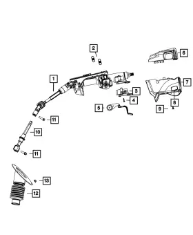 1NZ96HL9AF MOPAR Steering Column Shroud