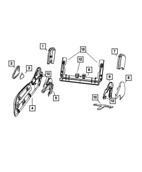 1QA621DVAA MOPAR Seat Shield Nitro