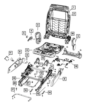 1RW62DK2AB MOPAR Passenger Outboard Shield